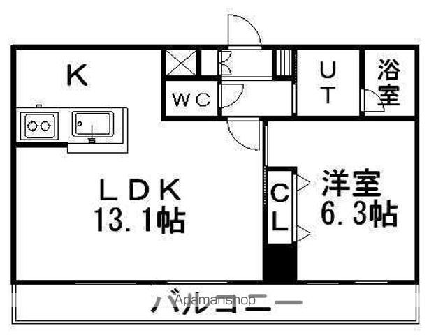 アーバンフラッツ豊平1条の間取り写真