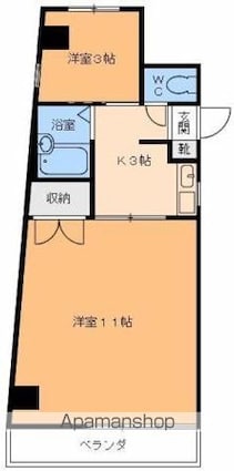 風のアトリエ[2K/26.46m2]の間取図