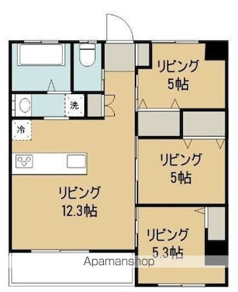 コンフォート・ＦⅢ[3LDK/59.2m2]の間取図