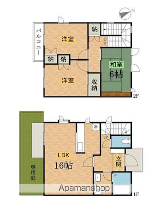グリーンピア石川[3LDK/84.17m2]の間取図