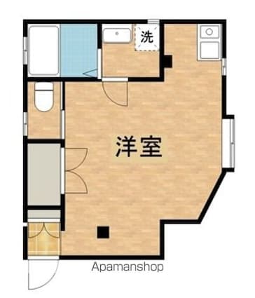 キャナル春日町[1R/24m2]の間取図