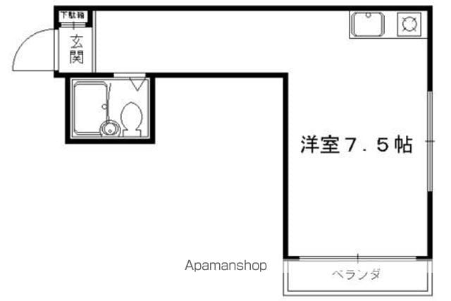衣笠赤阪町マンションの間取り写真