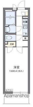 クレイノベルツリー[1K/24.84m2]の間取図