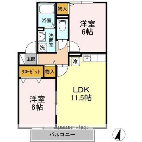 ヴィラ伴の間取り写真