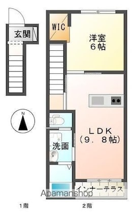 ソラーレ　[1LDK/43.2m2]の間取図