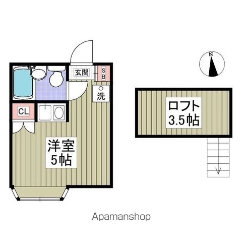 ブルーメ一ツ家55の間取り写真