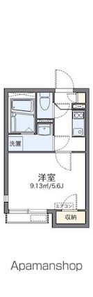 レオネクスト深沢ヴィレッチ[1K/19.49m2]の間取図