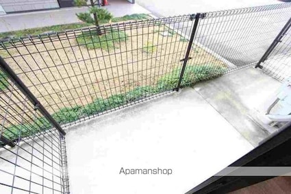 カレッジハイツ山地Ａ・Ｂ棟[1K/27.53m2]のバルコニー