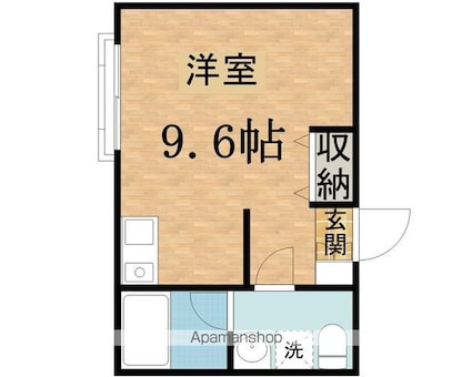 カーサベントゥーラ[1R/23.18m2]の間取図