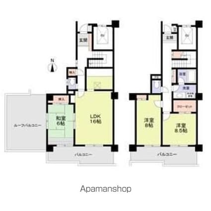 ビラ園生[3LDK/112.11m2]の間取図