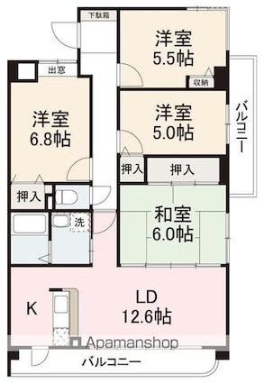 エム・パラッツォ[4LDK/83.29m2]の間取図