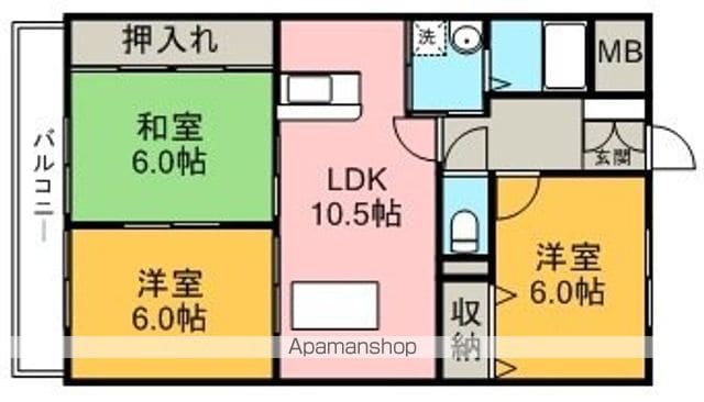 キャッスルビューの間取り写真
