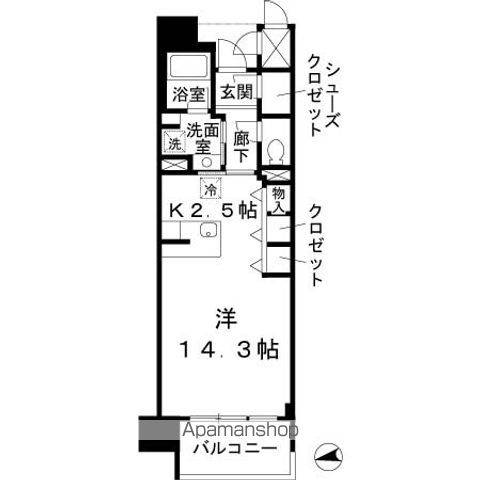 ロイヤルパークスなんばの間取り