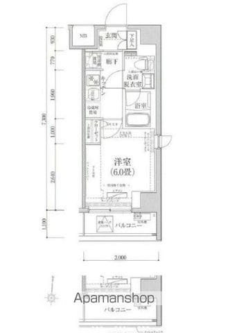 ティモーネプレミアム川崎イーストの間取り写真