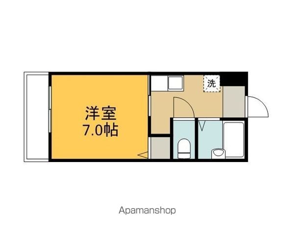 ベージュ緑井の間取り写真