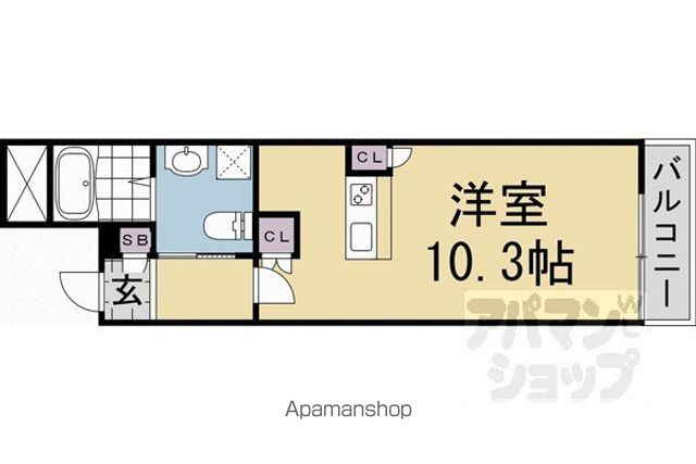 THEGARNETSUITERESIDENCE清水五条EASTの間取り写真