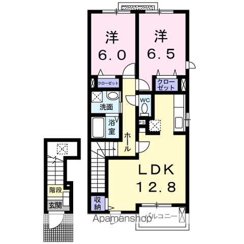 ＥＳＰＡＣＩＯ　Ⅱの間取り