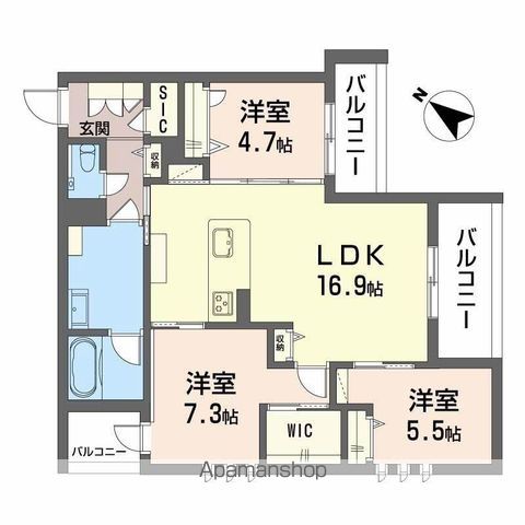 シャーメゾン 新屋敷 PREMIUMの間取り写真