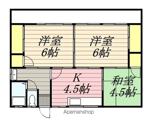 【福岡市東区香椎のアパートの間取り】