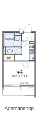 クレイノ葵芳　１号館[1K/21.47m2]の間取図