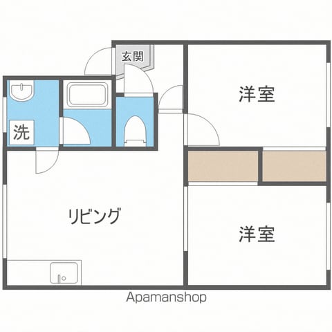 コーポ中西の間取り写真