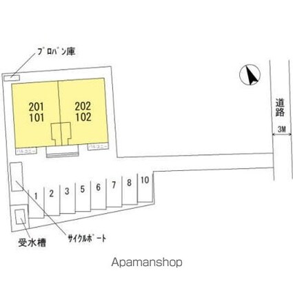 和歌山県和歌山市紀三井寺[3LDK/79.86m2]の配置図