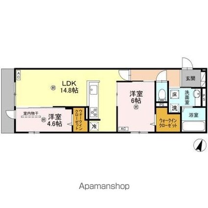 Ｄ’Ｓｏｐｈｉａ（ディーソフィア）[2LDK/62.73m2]の間取図