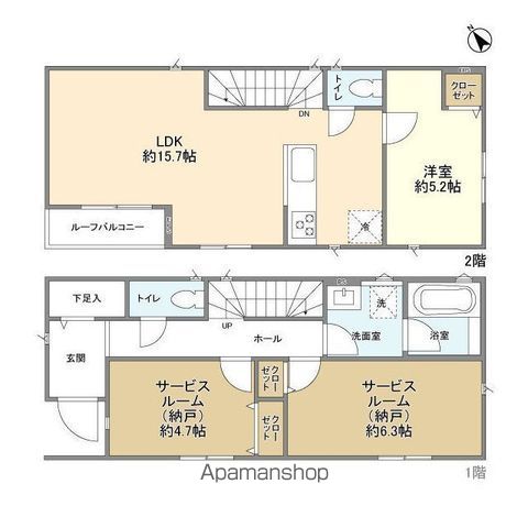 ＫＯＬＥＴ尾山台南０９の間取り