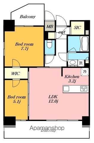 S−RESIDENCE上社南AMANTEの間取り写真