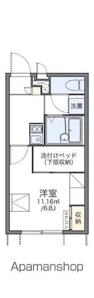 レオパレスエクセレンス[1K/20.28m2]の間取図