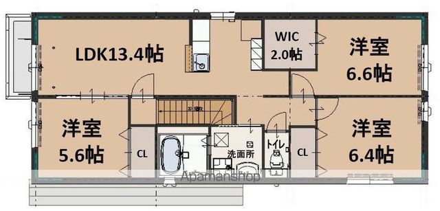 フィカーサ今宿の間取り写真