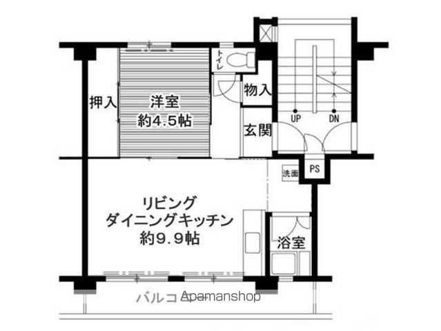 【ビレッジハウス鳴滝１５号棟の間取り】