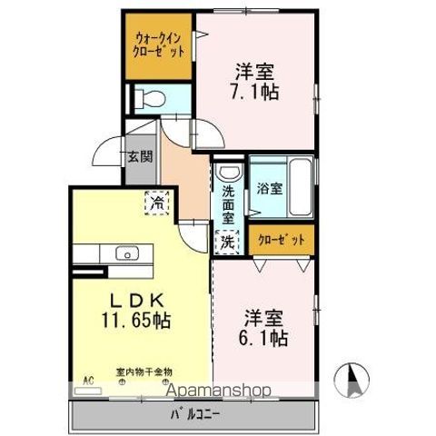アビタシオン Aの間取り写真