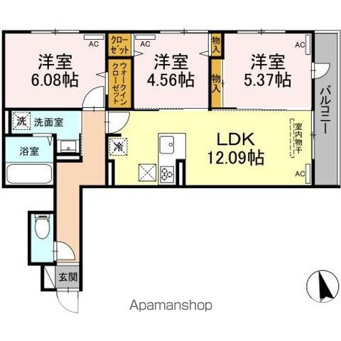 【杉並区高井戸東のアパートの間取り】