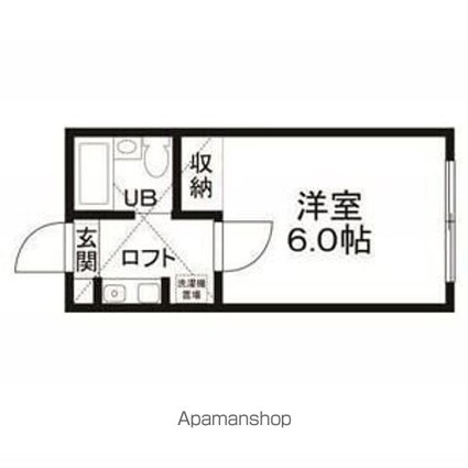 フォーシム明大前[1K/16.1m2]の間取図