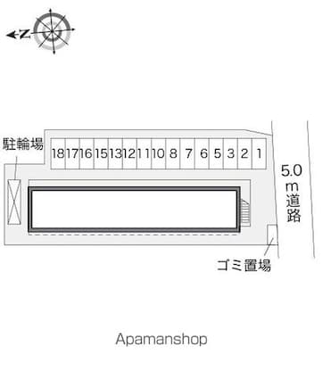 レオパレス南島田[1K/21.81m2]の駐車場2