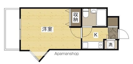 広島県広島市中区昭和町[1K/23.87m2]の間取図
