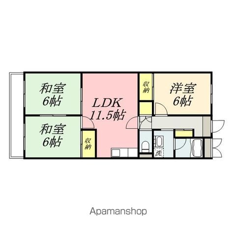 南方パークマンションの間取り写真