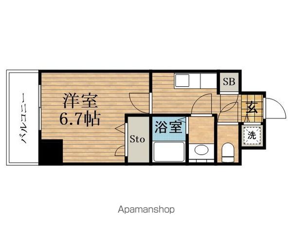 シャルマンフジ大阪城南の間取り写真