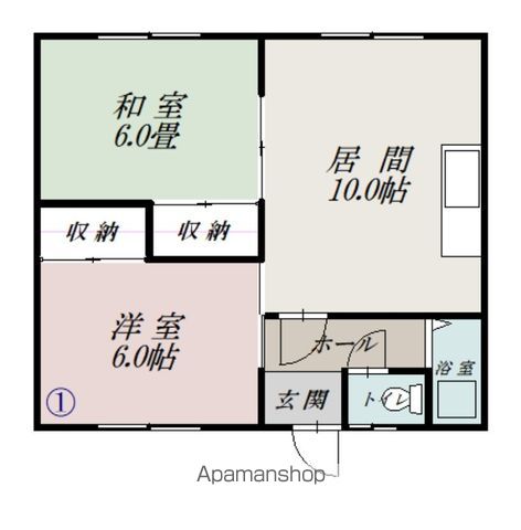 エイワハイツの間取り写真