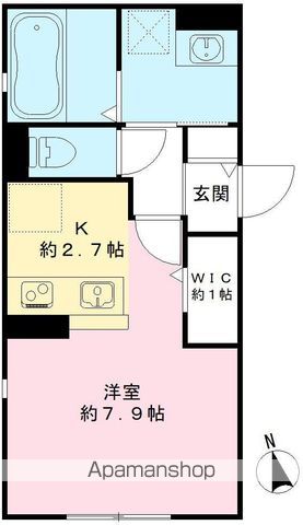 岐阜市黒野のアパートの間取り