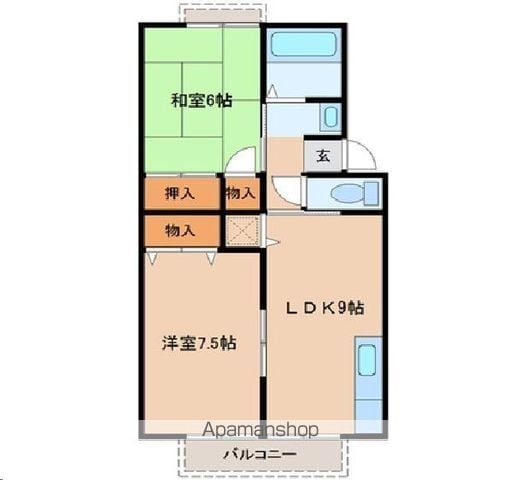 トゥインクルコート文化町7番館の間取り写真