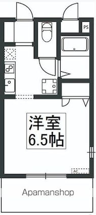 東京都杉並区善福寺３丁目[1K/21.53m2]の間取図