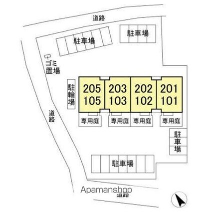 ルミウス[3LDK/66.57m2]の配置図