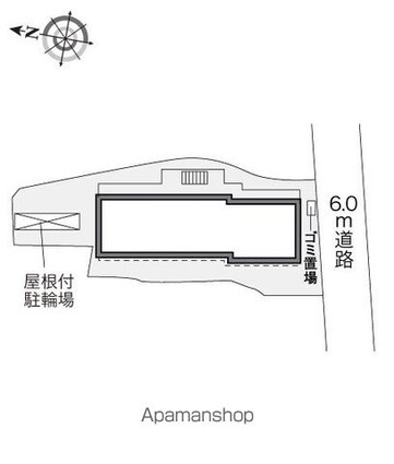 レオパレスアネッソ井口[1K/19.87m2]の配置図
