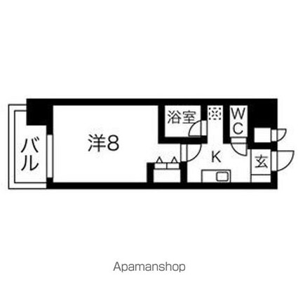 グレイス上前津[1K/25.73m2]の間取図