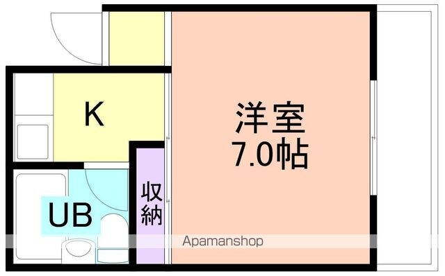 和歌山県和歌山市毛見[1K/20.89m2]の間取図