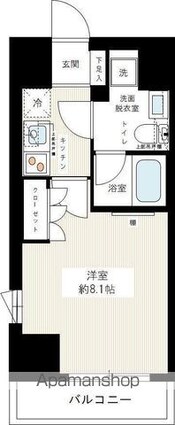 イアース練馬[1K/25.91m2]の間取図