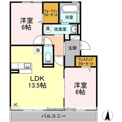 カルチェ ASUKAの間取り写真