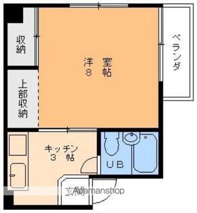 ＴＲＯＩＳ　トロワ[1K/23.03m2]の間取図